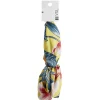 Gifi Beauté^Bandeau torsadé jaune motif tropical vert et corail