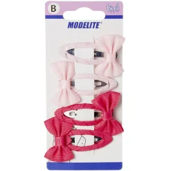 Gifi Beauté^Barrette clic clac à noeud x4