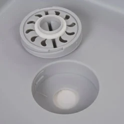 Gifi Nettoyage Et Entretien|Bassine rétractable bouchon évideur grise et bleue