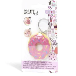 Gifi Beauté^Baume à lèvre enfant Create it! porte-clé donut - 6 modèles