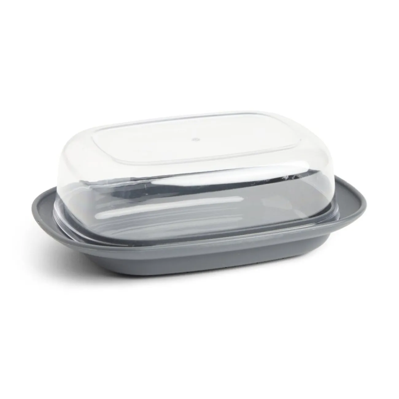 Gifi Beurrier plastique sans BPA transparent ou gris 17,4x12,5xH6cm