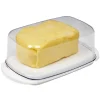 Gifi Beurrier socle blanc avec couvercle transparent