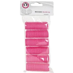 Gifi Beauté^Bigoudi auto agrippant rose x6