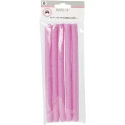 Gifi Beauté^Bigoudi papillotte rose fuchsia L20 cm x5
