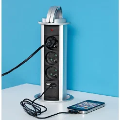 Gifi Accessoires Électriques^BLOC 5 PRISES ENCASTRABLE