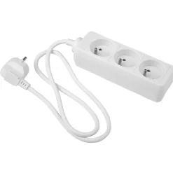 Gifi Accessoires Électriques^Bloc multiprise filaire blanc 3x16A - L75cm