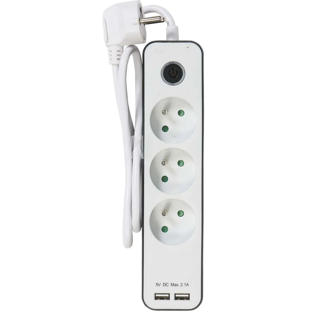 Gifi Accessoires Électriques^Bloc multiprise x3 port usb x2 interrupteur et protection enfant