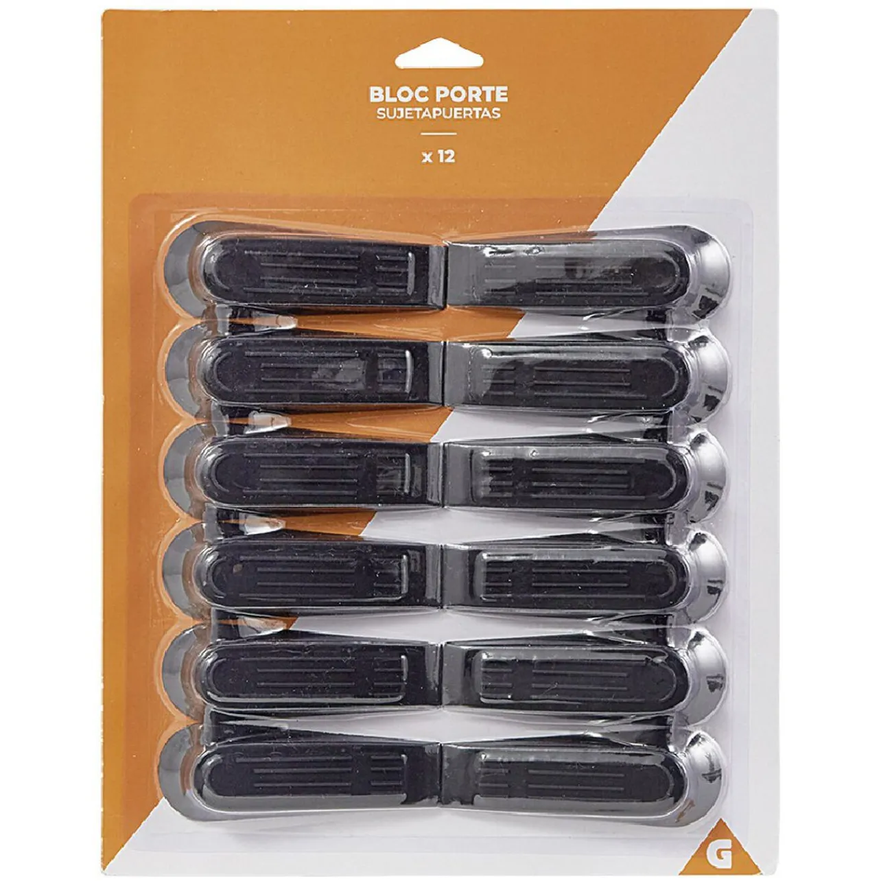 Gifi Aménagement Atelier^Bloc porte en plastique noir x12