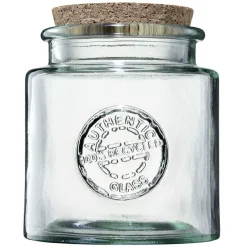 Gifi Bocal de conservation verre transparent couvercle liège 1,5L