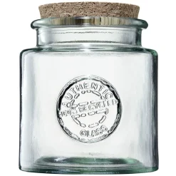 Gifi Bocal de conservation verre transparent couvercle liège 0,8L