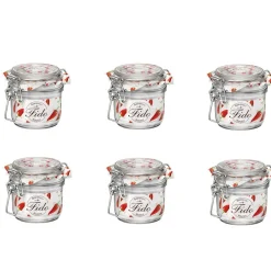 Gifi Bocal de conserve fermeture à clapet 200 ml x 6