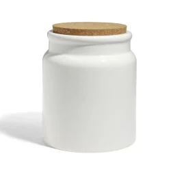 Gifi Bocal en céramique avec couvercle en liège Ø14,5xH17cm