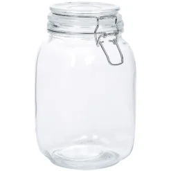 Gifi Bocal en verre avec couvercle à charnière 1,5 L