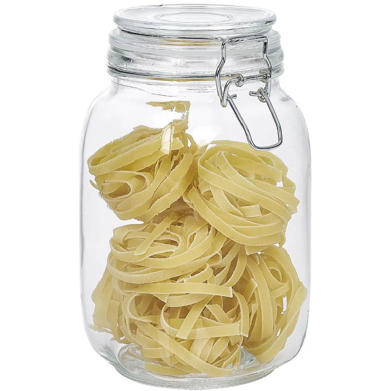 Gifi Bocal en verre avec couvercle à charnière 1,5 L