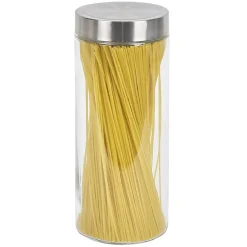 Gifi Bocal en verre avec couvercle inox - Lot de 4