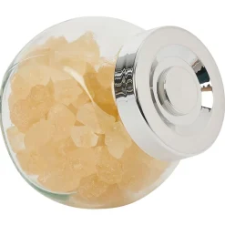 Gifi Bocal en verre incliné 200ml avec couvercle en plastique à visser x2