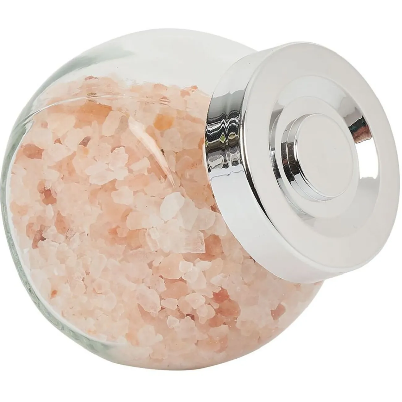 Gifi Bocal en verre incliné 200ml avec couvercle en plastique à visser x2