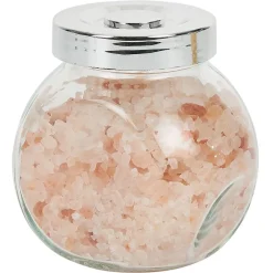 Gifi Bocal en verre incliné 200ml avec couvercle en plastique à visser x2