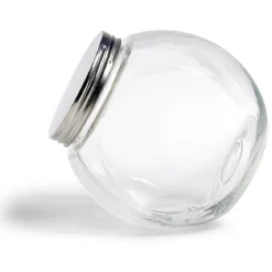 Gifi Bocal en verre transparent couvercle métal 2000ml - 17,5x12,5xH.17cm