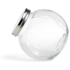 Gifi Bocal en verre transparent couvercle métal 2000ml - 16x11,5xH.16cm