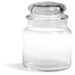 Gifi Bocal en verre transparent avec couvercle hermétique 500ml - H.13cm