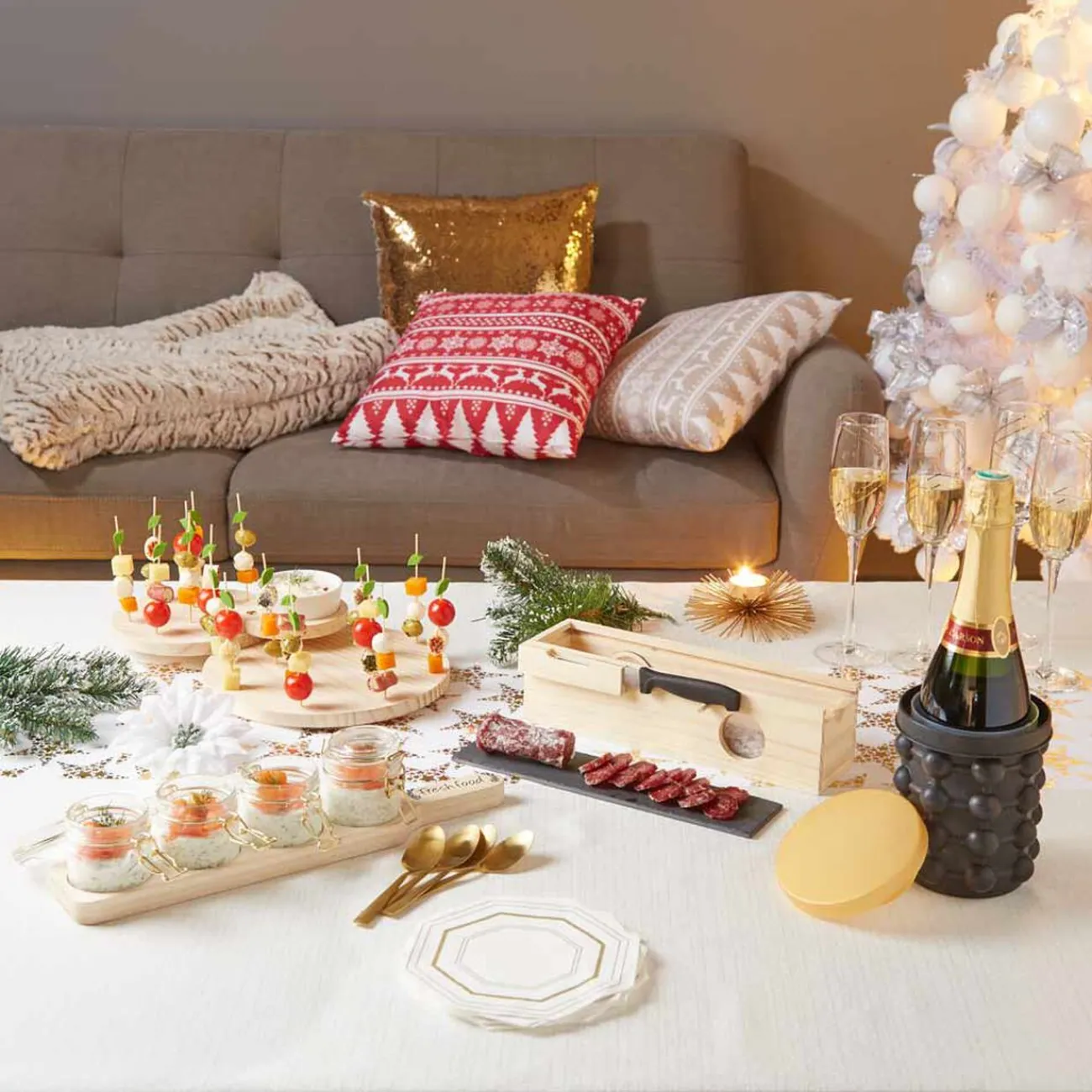 Gifi Bocal encastrable x4 avec planche de service