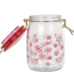 Gifi Bocal flocon rouge Noël