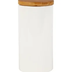 Gifi Bocal grès couvercle bambou