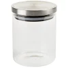 Gifi Bocal hermétique verre transparent couvercle métal silicone