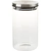 Gifi Bocal hermétique verre transparent couvercle métal silicone