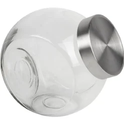 Gifi Bocal incliné verre couvercle métal 3 L