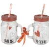 Gifi Bocal motif coeurs Saint Valentin x2