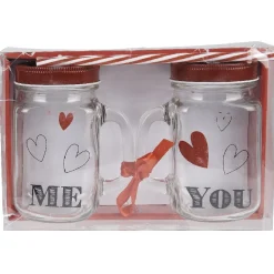 Gifi Bocal motif coeurs Saint Valentin x2
