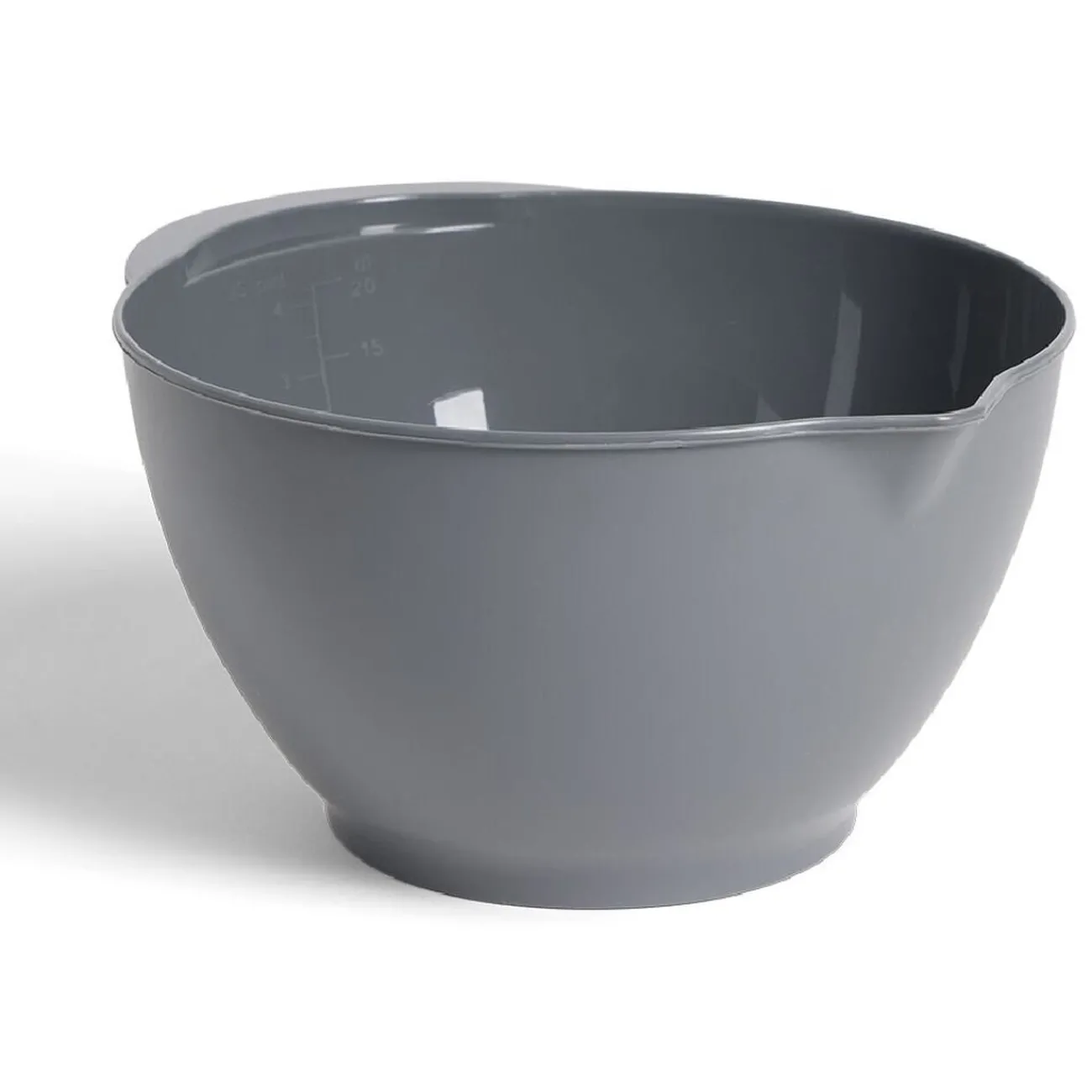 Gifi Bol à mixer en plastique gris 1,2L - Ø17,5xH8cm