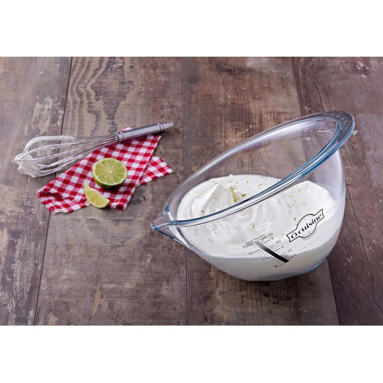 Gifi Bol à mixer gradué Ocuisine verre transparent