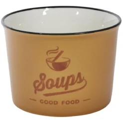 Gifi Bol à soupe inscription Soups Good Food 500ml