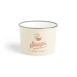 Gifi Bol à soupe 500ml faïence beige Ø12xH8,4cm