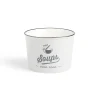 Gifi Bol à soupe 500ml faïence gris Ø12xH8,4cm