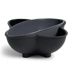 Gifi Bol apéritif avec poubelle gris