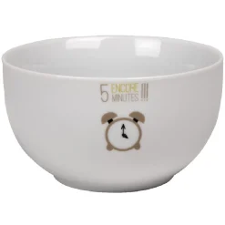 Gifi Bol blanc motif réveil