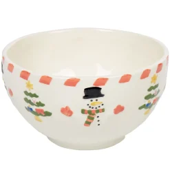 Gifi Bol blanc motifs bonhomme et sapin de noël