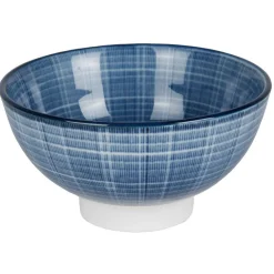 Gifi Bol céramique décor relief bleu