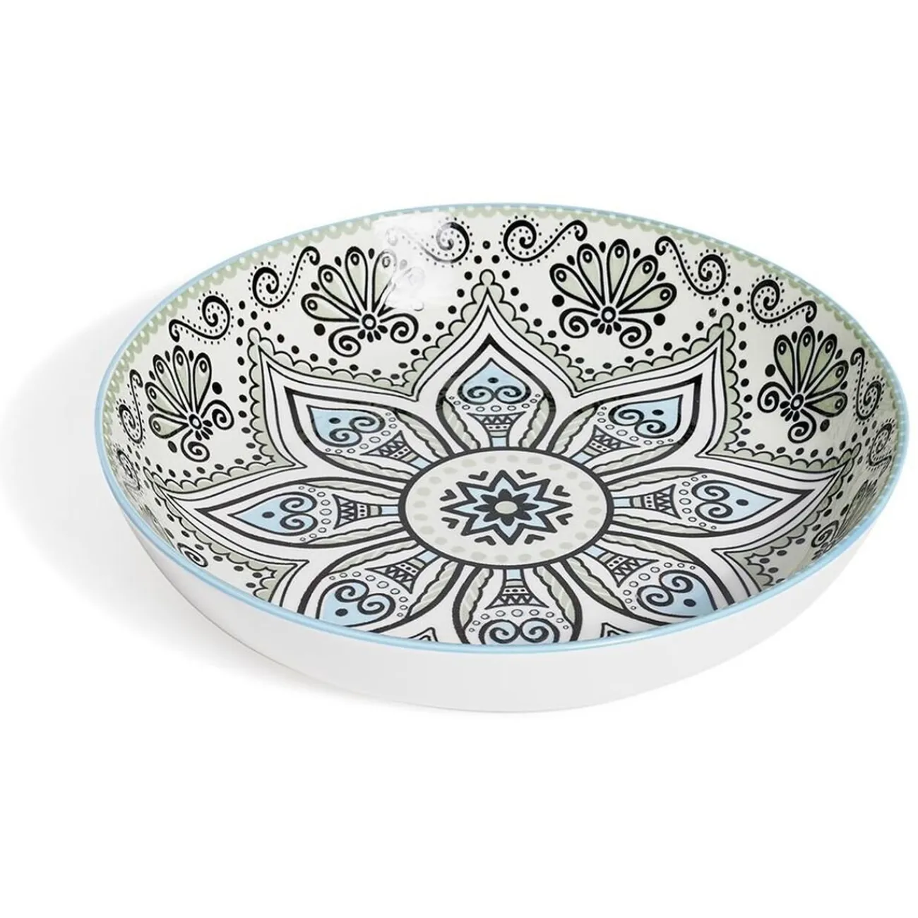 Gifi Bol décor oriental porcelaine Ø23xH4cm