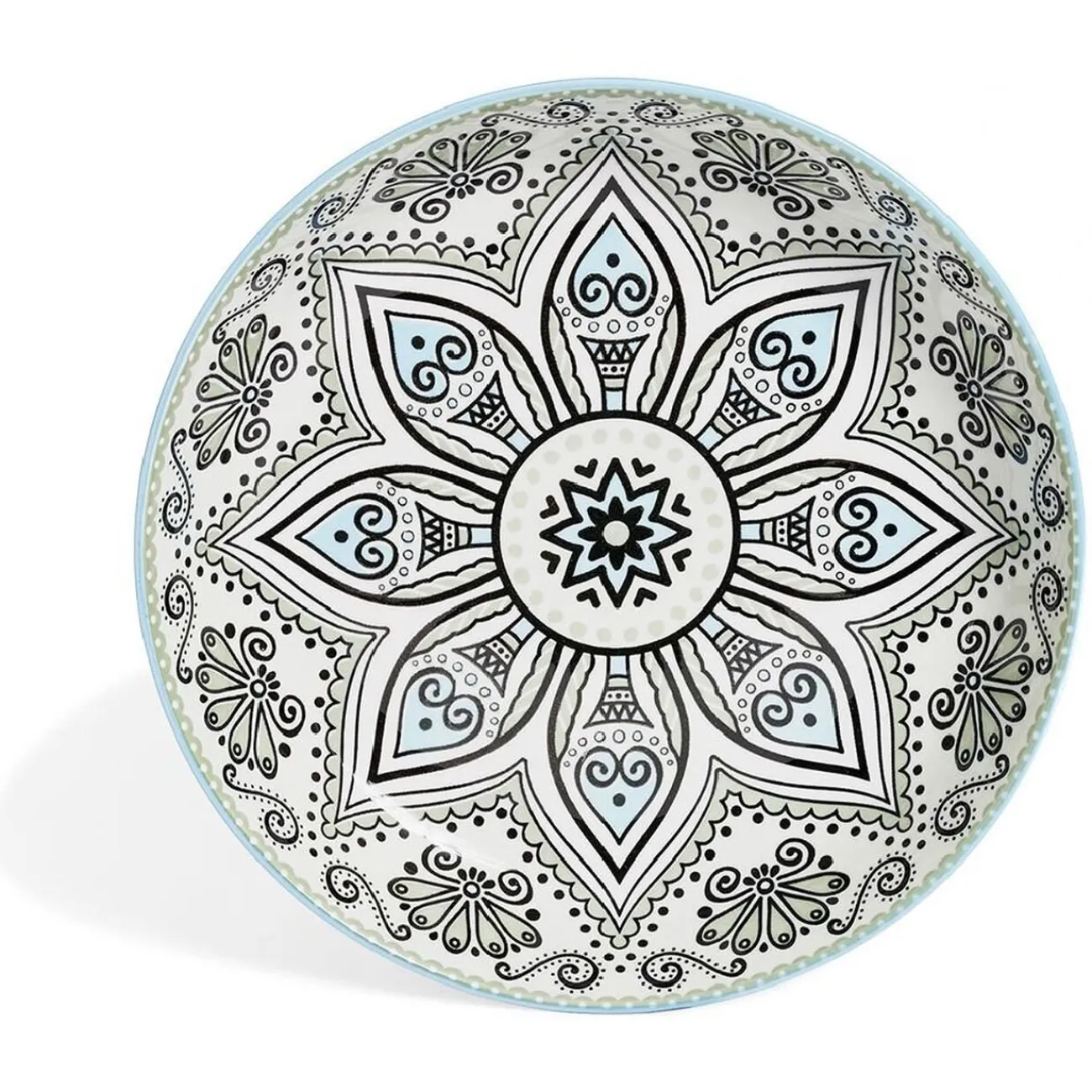 Gifi Bol décor oriental porcelaine Ø23xH4cm