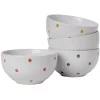 Gifi Bol en céramique déco pois coloré x4