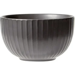 Gifi Bol en grès noir x4