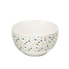 Gifi Bol en porcelaine motif triangle multicolore