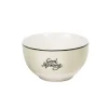 Gifi Bol en porcelaine vert avec inscription "Good Morning"