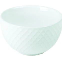 Gifi Bol grès embossé blanc crème x4