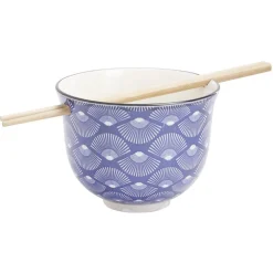 Gifi Bol japonais à Râmen céramique avec baguettes